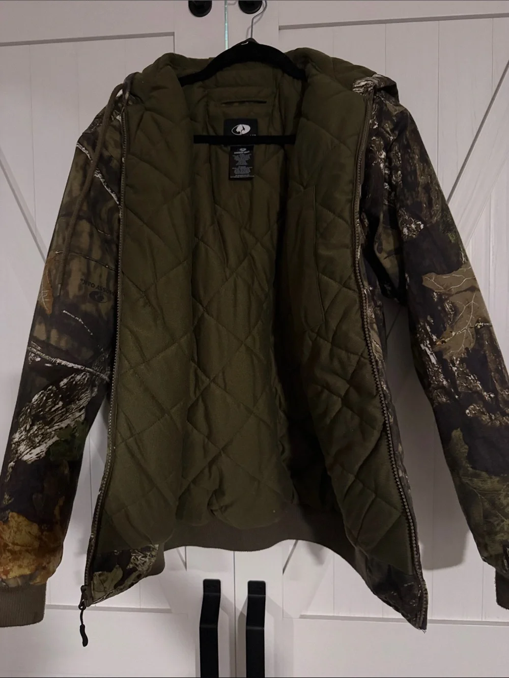 Mossy Oak Realtree-Style Camo Bomber Jacket - Olive, Brown, Green